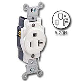 Leviton 5891 20Amp 125V Grounding Single Receptacle